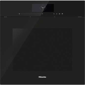 Miele 24 Inch Electric Single Wall Steam Oven with 1 Oven Rack Convection: Obsidian Black
