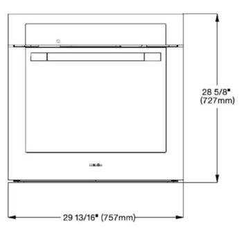Miele H6280BP DirectSelect Series 30 Inch Clean Touch Steel with PureLine Handle Electric Single Wall Oven — thumbnail 2