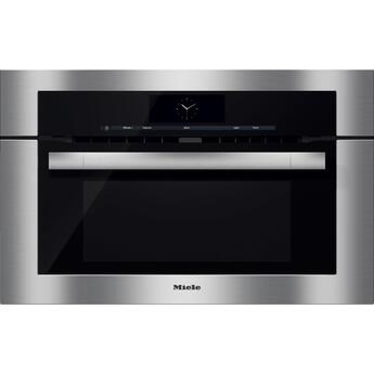 Miele H6770BM M Touch Series 30 Inch Clean Touch Steel Electric Single Wall Speed Oven