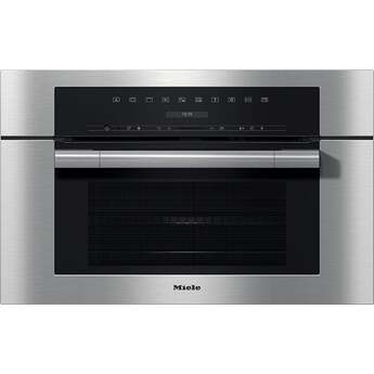 Miele 30 Inch Single Speed Smart Electric Wall Oven with 1.84 cu. ft. Oven Capacity, DirectSensor, WifiConnect, and Automatic Programs: Contourline, Clean Touch Steel