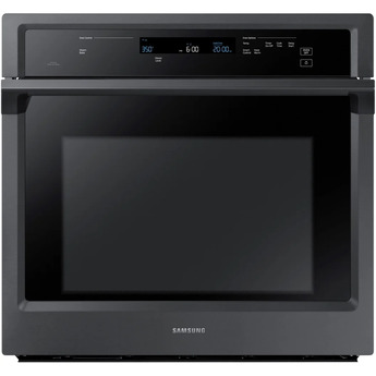 Samsung 30" Black Stainless Steel Electric Single Wall Oven - Convection