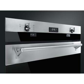Smeg Classic Design 30" Stainless Steel Electric Single Wall Oven - Convection — thumbnail 2