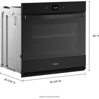 Whirlpool WOES5027LB 27 Inch Black Electric Single Wall Oven — thumbnail 16