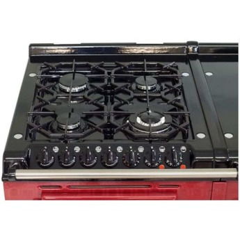AGA 24" Pewter Dual Fuel (Liquid Propane) Sealed Burner Double Oven Range - Convection — thumbnail 3
