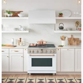 Cafe 36" Matte Black Natural Gas Sealed Burner Self Cleaning Slide-In Range - Convection - ADA Compliant — thumbnail 5