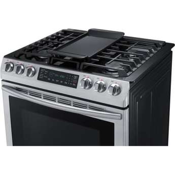 Samsung 30" Stainless Steel Sealed Burner Gas Range - Convection — thumbnail 4