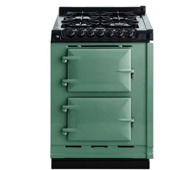 AGA 24" Black Dual Fuel (Liquid Propane) Sealed Burner Double Oven Range - Convection — thumbnail 3