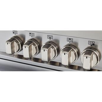Bertazzoni Master Series 36" Stainless Steel Slide-In Dual Fuel (Natural Gas) Sealed Burner Range with Self Clean - Convection — thumbnail 2