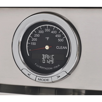 Bertazzoni Professional Series 30" Glossy White Slide-In Dual Fuel (Natural Gas) Sealed Burner Range with Self Clean - Convection — thumbnail 11