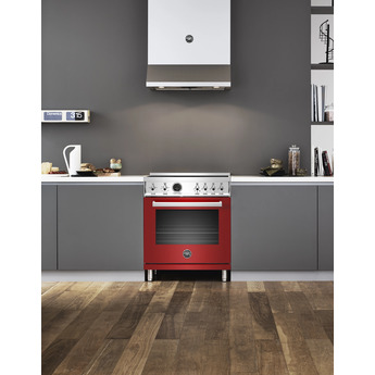 Bertazzoni Professional Series 30" Glossy Red Slide-In Smoothtop Induction Range with Self Clean - Convection — thumbnail 3