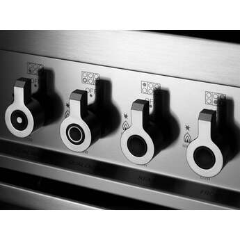 Bertazzoni Professional Series 36" Glossy Red Slide-In Dual Fuel (Natural Gas) Sealed Burner Range with Self Clean - Convection — thumbnail 20