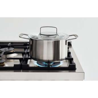 Bertazzoni Professional Series 48" Glossy White Slide-In Dual Fuel (Natural Gas) Sealed Burner Double Oven Range with Griddle & Self Clean - Convection — thumbnail 3
