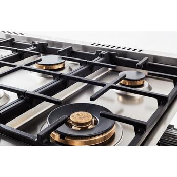 Bertazzoni Professional Series 48" Stainless Steel Slide-In Dual Fuel (Natural Gas) Sealed Burner Double Oven Range with Griddle & Self Clean - Convection — thumbnail 7