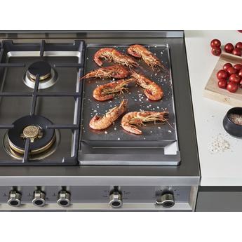 Bertazzoni Professional Series 48" Glossy Orange Slide-In Liquid Propane Sealed Burner Double Oven Range with Griddle - Convection — thumbnail 10
