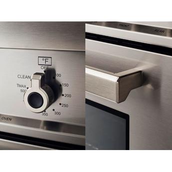 Bertazzoni Professional Series 48" Glossy Orange Slide-In Liquid Propane Sealed Burner Double Oven Range with Griddle - Convection — thumbnail 3