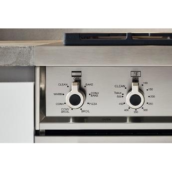 Bertazzoni Professional Series 48" Glossy Orange Slide-In Liquid Propane Sealed Burner Double Oven Range with Griddle - Convection — thumbnail 5