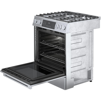 Bosch 800 30" Stainless Steel Sealed Burner Slide-In Dual Fuel Range - Convection — thumbnail 8
