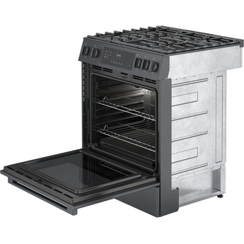 Bosch 800 30" Black Stainless Steel Sealed Burner Slide-In Natural Gas Range - Convection — thumbnail 11