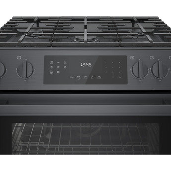 Bosch 800 30" Black Stainless Steel Sealed Burner Slide-In Natural Gas Range - Convection — thumbnail 15