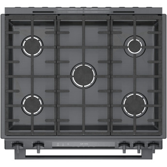 Bosch 800 30" Black Stainless Steel Sealed Burner Slide-In Natural Gas Range - Convection — thumbnail 17