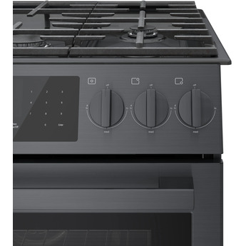 Bosch 800 30" Black Stainless Steel Sealed Burner Slide-In Natural Gas Range - Convection — thumbnail 4