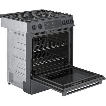 Bosch 800 30" Black Stainless Steel Sealed Burner Slide-In Natural Gas Range - Convection — thumbnail 9