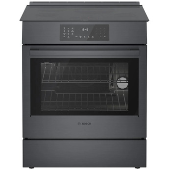 Bosch HII8047U 800 Series 30 Inch Electric Slide-In Range in Black Stainless Steel