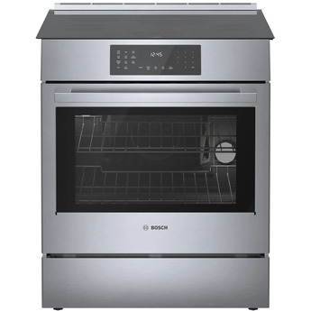 Bosch HII8057U 800 Series 30 Inch Electric Slide-In Range in Stainless Steel