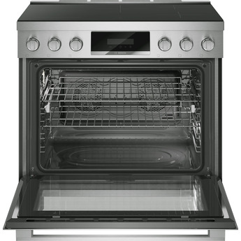 Bosch 36 Inch Slide-In Induction Range with 5 Elements, 3.7 cu. ft. Oven Capacity, 9 Cooking Modes, CombiZones, Convection Pro, and PreciseSelect® Controls: Stainless Steel — thumbnail 2