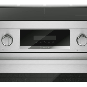 Bosch 36 Inch Slide-In Induction Range with 5 Elements, 3.7 cu. ft. Oven Capacity, 9 Cooking Modes, CombiZones, Convection Pro, and PreciseSelect® Controls: Stainless Steel — thumbnail 6