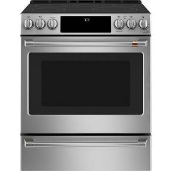 Cafe 30" Stainless Steel Smoothtop Slide-in Range - Convection