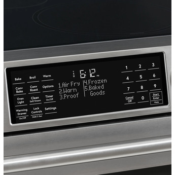 Cafe 30" Matte Black Smoothtop Self Cleaning Slide-In Range with Stainless Steel Handles- Convection - ADA Compliant — thumbnail 10