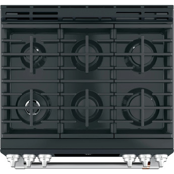 Cafe 30" Matte Black Natural Gas Sealed Burner Slide-In Range - Convection - ADA Compliant — thumbnail 11