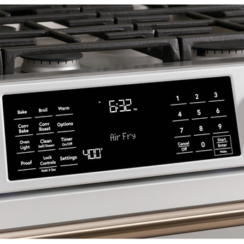 Cafe 30" Matte Black Natural Gas Sealed Burner Slide-In Range - Convection - ADA Compliant — thumbnail 2