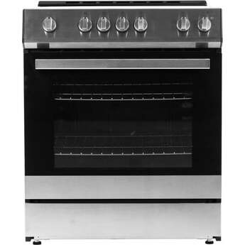 Danby DRRM300BSS 30 Inch Slide-In Smooth Top Electric Range Stainless Steel