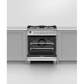 Fisher Paykel Classic 30" White Dual Fuel (Natural Gas) Sealed Burner Range with Warming Drawer & Self Clean - Convection — thumbnail 2
