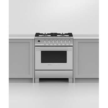 Fisher Paykel Classic 30" Brushed Stainless Steel Dual Fuel (Natural Gas) Sealed Burner Range with Warming Drawer & Self Clean - Convection — thumbnail 5