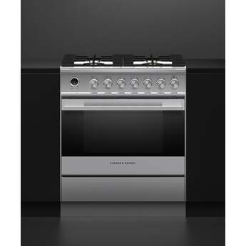 Fisher Paykel Contemporary 30" Brushed Stainless Steel Dual Fuel (Natural Gas) Sealed Burner with Warming Drawer & Self Clean - Convection — thumbnail 2