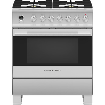 Fisher Paykel Contemporary 30" Brushed Stainless Steel Dual Fuel (Natural Gas) Sealed Burner with Warming Drawer & Self Clean - Convection — thumbnail 6
