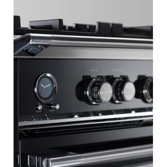 Fisher Paykel Classic 36" Black Dual Fuel (Natural Gas) Sealed Burner Range with Warming Drawer & Self Clean - Convection — thumbnail 7