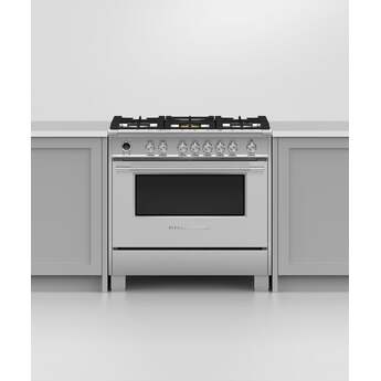 Fisher Paykel Classic 36" Brushed Stainless Steel Dual Fuel (Natural Gas) Sealed Burner Range with Warming Drawer & Self Clean - Convection — thumbnail 7