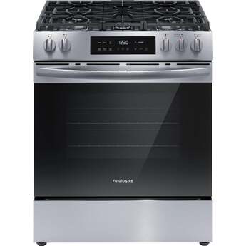 Frigidaire 30 Inch Slide-In Gas Range With Air Fry And Steam Cleaning: Stainless Steel