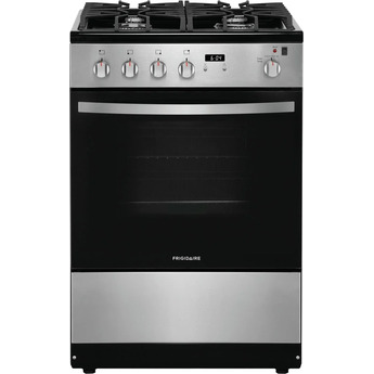 Frigidaire 24" Stainless Steel Natural Gas Freestanding Sealed Burner Range - ADA Compliant