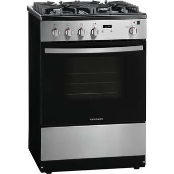 Frigidaire 24" Stainless Steel Natural Gas Freestanding Sealed Burner Range - ADA Compliant — thumbnail 2