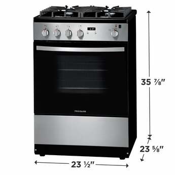 Frigidaire 24" Stainless Steel Natural Gas Freestanding Sealed Burner Range - ADA Compliant — thumbnail 4