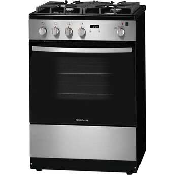 Frigidaire 24" Stainless Steel Natural Gas Freestanding Sealed Burner Range - ADA Compliant — thumbnail 6
