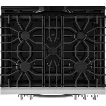Frigidaire 30" Stainless Steel Natural Gas Freestanding Sealed Burner Range - ADA Compliant — thumbnail 3