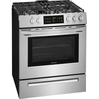 Frigidaire 30" Stainless Steel Natural Gas Freestanding Sealed Burner Range - ADA Compliant — thumbnail 30