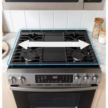 30 Inch Slide-In Gas Range with 5 Sealed Burners, 5.3 cu. ft. Oven Capacity, Power Boil™ Burner, Griddle, Storage Drawer, Express Preheat, Enhanced Shabbos Mode Built In, Self & Steam Clean, and ADA Compliant: Stainless Steel — thumbnail 22
