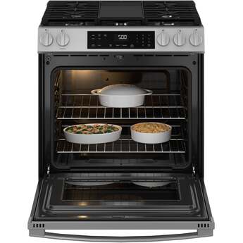 30 Inch Slide-In Gas Range with 5 Sealed Burners, 5.3 cu. ft. Oven Capacity, Power Boil™ Burner, Griddle, Storage Drawer, Express Preheat, Enhanced Shabbos Mode Built In, Self & Steam Clean, and ADA Compliant: Stainless Steel — thumbnail 25